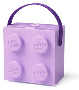Fialový úložný box s rukoväťou LEGO®