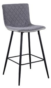 Barová stolička, svetlosivá/sivá/čierna, TORANA