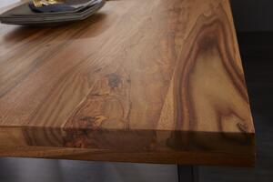 Jedálenský stôl IRONIC 120 cm - palisander, prírodná