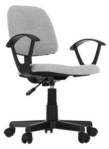 KONDELA Kancelárska stolička, sivá/čierna, TAMSON