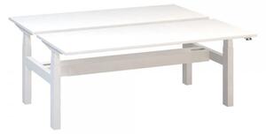 Stôl ProOffice Ergo Up DUO 180 cm, biela podnož biela