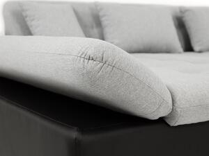 Luxusní sedačka ve tvaru U Bravo, bílá/tmavě šedá Roh: Orientace rohu Pravý roh