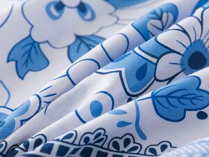 XPOSE® Francúzske bavlnené Renforcé obliečky BUDVA - modré