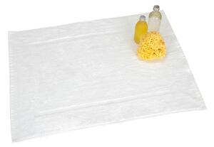 Biela bavlnená kúpeľňová predložka Wenko, 50 × 70 cm