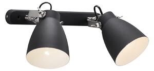 Nordlux LARGO | nástenná lampa dvojitá Farba: Čierna