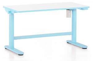 Výškovo nastaviteľný stôl OfficeTech Kids, 100 x 50 cm modrá