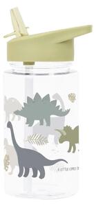 Detská fľaša so slamkou Dinosaurus 450 ml