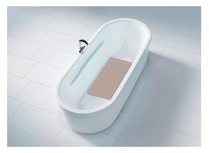 Sivobéžová protišmyková kúpeľňová podložka Wenko Mirasol, 69 × 39 cm