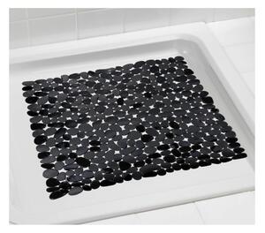 Čierna protišmyková kúpeľňová podložka Wenko Paradise, 54 x 54 cm