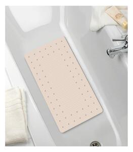 Béžová protišmyková kúpeľňová podložka Wenko Mirasol, 69 × 39 cm