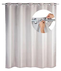 Sivobéžový sprchový záves Wenko Comfort Flex, 180 × 200 cm