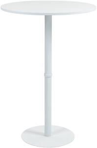Barový stôl Hereford 75 cm - biela/biela