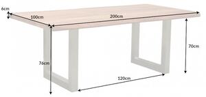 Jedálenský stôl MATUM ART 200 cm - prírodná