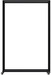 Stojan na drevo Hilta s kolieskami 25x100x150 cm - čierna