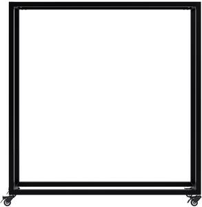 Stojan na drevo Hilta s kolieskami 25x100x100 cm - čierna