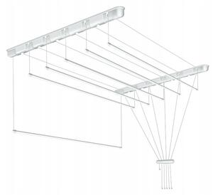 Erga Erga, stropný vešiak na sušenie bielizne 7x130 cm, biela, ERG-SEP-10SUSSUF1307P
