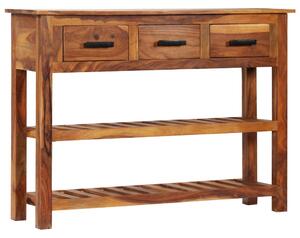 Komoda s 3 zásuvkami 110x30x80 cm masívne teakové drevo