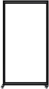 Stojan na drevo Hilta s kolieskami 25x80x150 cm - čierna