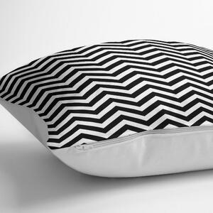 Čierno-biela obliečka na vankúš s prímesou bavlny Minimalist Cushion Covers Stardust, 45 × 45 cm
