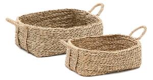 Košíky v súprave 2 ks z vodného hyacintu 34x24x19 cm Milly – Kave Home