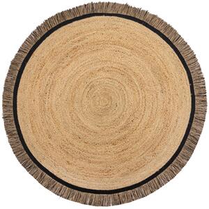 Flair Rugs Kusový koberec Kahana Black kruh - 180x180 (priemer) kruh cm