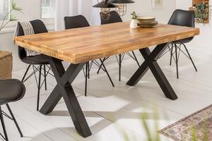 Jedálenský stôl IRONIC X 160 cm - prírodná