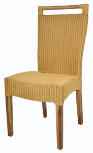 Jedálenská stolička CALLISTA žltá/hnedá