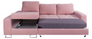 Moderná rohová sedacia súprava Aspen, ružová Element Roh: Orientace rohu Levý roh