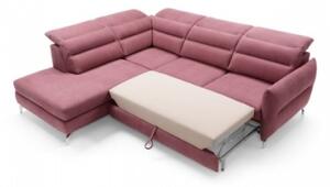 Moderná rohová sedacia súprava Monodome, ružová Element Roh: Orientace rohu Levý roh