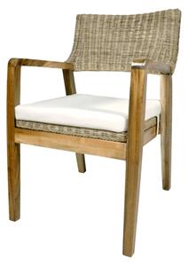 Jedálenská stolička ILARIA ratan/drevo bau jan