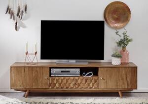 MOSAIC TV stolík 120x48 cm, akácia