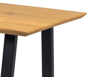 Jedálenský stôl ANTONY divoký dub/čierna