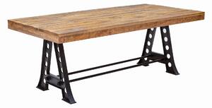 Jedálenský stôl IRONIC 200 cm - prírodná, čierna