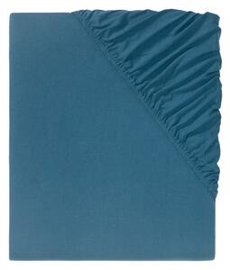 LIVARNO home Džersejová napínacia plachta, 90 – 100 x 200 cm (modrá) (100340304)