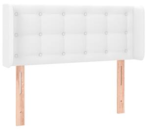 Čelo postele biele 83x16x78/88 cm umelá koža