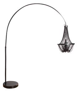 Stojaca lampa MINORIS 170-210 cm - čierna