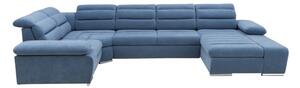 Luxusná rohová sedačka Cresta II, modrá Monolith Roh: Orientace rohu Pravý roh