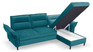 Luxusná rohová sedačka Modino, zelená Element Roh: Orientace rohu Levý roh