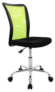 Kancelárska stolička Spirit, čierna/limetkovo zelená
