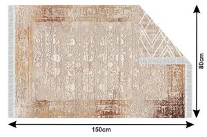 TEMPO Obojstranný koberec, béžová/vzor, NESRIN Rozmer: 180x270 cm
