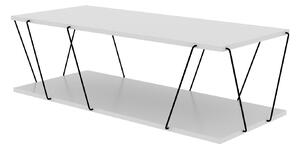 Dizajnový konferenčný stolík Baudelio 120 cm biely