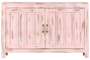 Komoda svetloružová 110x35x70 cm masívne mangovníkové drevo