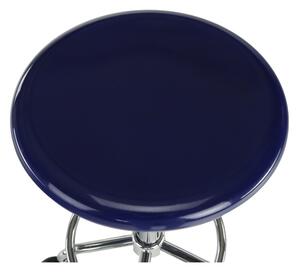 Stolička, modrá/chróm, MABEL 2 NEW