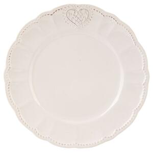 Dezertný keramický tanier Heart - Ø 21 cm - Clayre & Eef