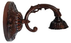 Nástenná lampa Tiffany hnedá bez tienidla -15 * Ø 23 cm - Clayre & Eef