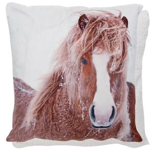 Povlak na vankúš REAL ANIMALS Kôň - 45*45 cm - Clayre & Eef