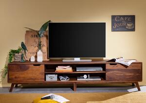 SKANE TV stolík II. 220x48 cm, palisander, hnedá