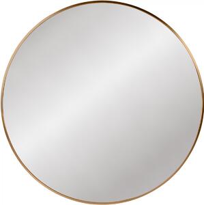 Nástenné zrkadlo Elsie XL - 80x80 cm - Zlatá mat