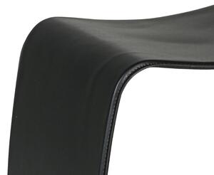 Drevená stolička BENTWOOD II, eko koža, čierna