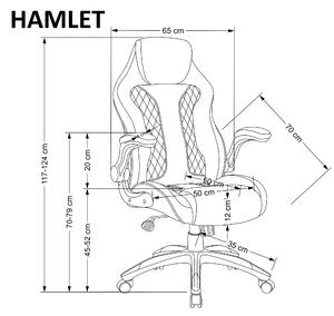 Kancelárska stolička HAMLET - čierna / sivá